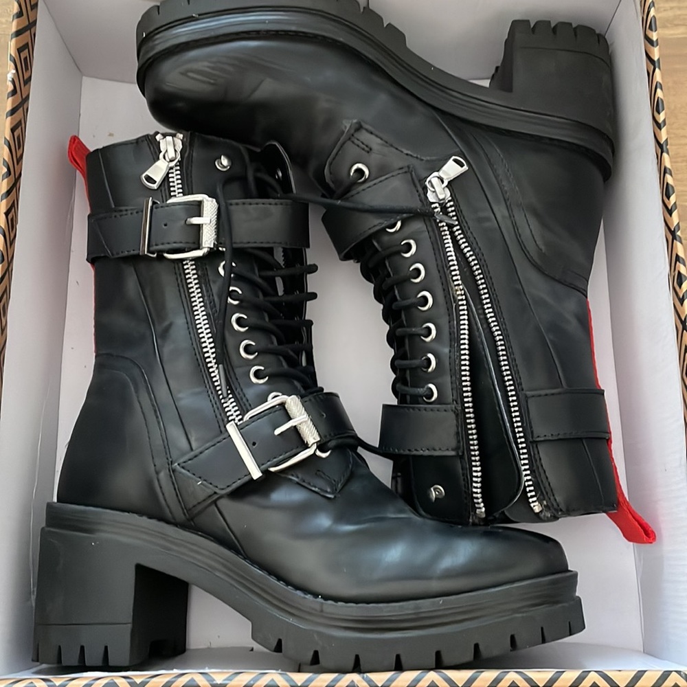 Charles David Combat Boots